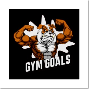 gym goals | gymwear | t-shirt for gym guys Posters and Art